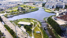 Haoxiang Lake Wetland Park in Bao’an District, Shenzhen City