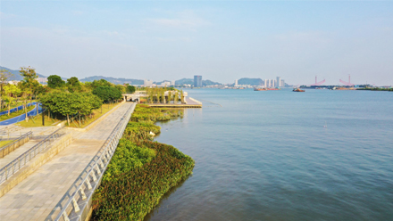 Guangzhou City Nansha District Lingshan Island’s Tip Outer River Restoration